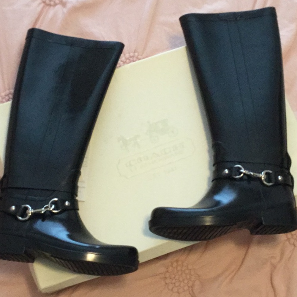COACH RAIN BOOTS